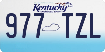 KY license plate 977TZL