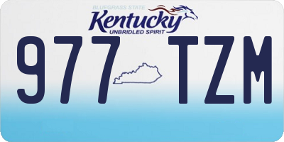 KY license plate 977TZM