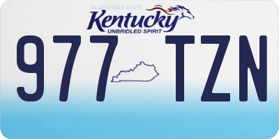 KY license plate 977TZN