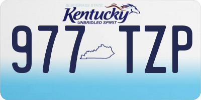 KY license plate 977TZP