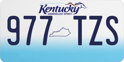 KY license plate 977TZS