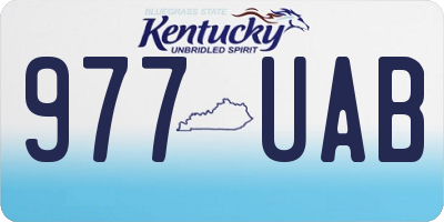 KY license plate 977UAB