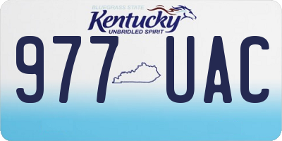 KY license plate 977UAC