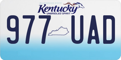 KY license plate 977UAD