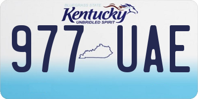 KY license plate 977UAE