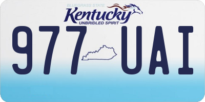 KY license plate 977UAI