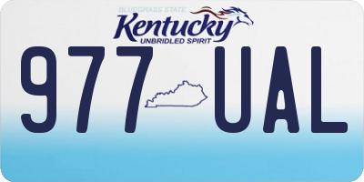 KY license plate 977UAL