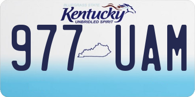 KY license plate 977UAM