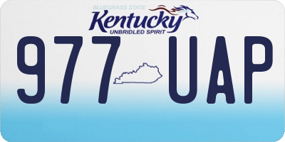 KY license plate 977UAP