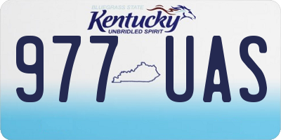 KY license plate 977UAS