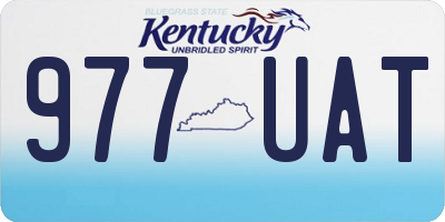 KY license plate 977UAT