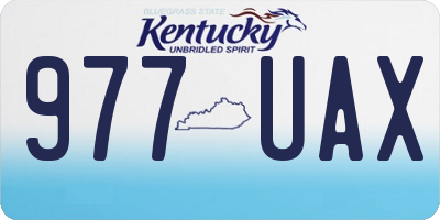 KY license plate 977UAX