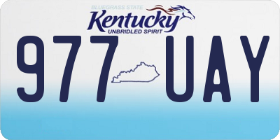 KY license plate 977UAY