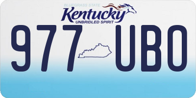 KY license plate 977UBO