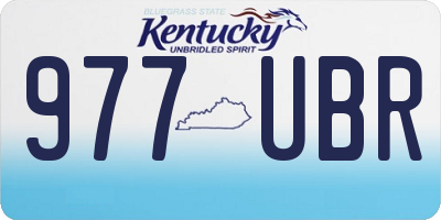 KY license plate 977UBR