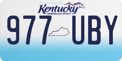 KY license plate 977UBY