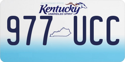 KY license plate 977UCC