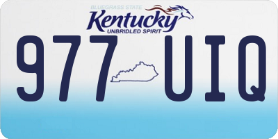 KY license plate 977UIQ