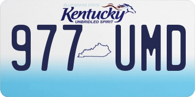 KY license plate 977UMD