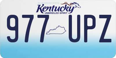 KY license plate 977UPZ