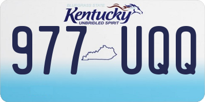 KY license plate 977UQQ