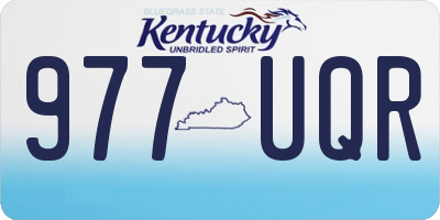 KY license plate 977UQR