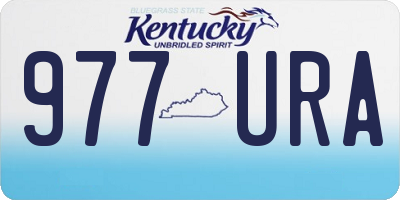 KY license plate 977URA