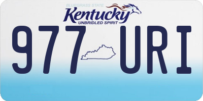 KY license plate 977URI