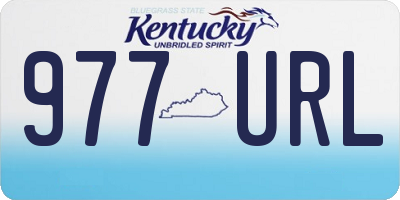 KY license plate 977URL
