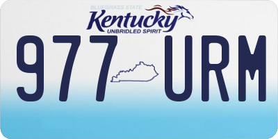 KY license plate 977URM