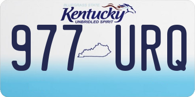 KY license plate 977URQ
