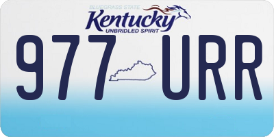 KY license plate 977URR