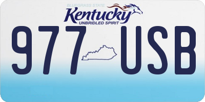 KY license plate 977USB