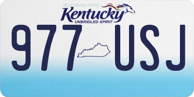 KY license plate 977USJ