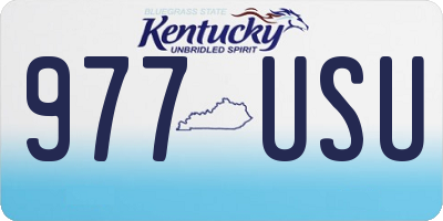 KY license plate 977USU