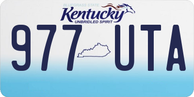 KY license plate 977UTA