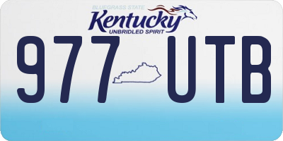 KY license plate 977UTB
