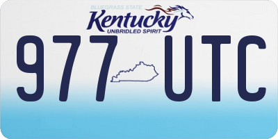 KY license plate 977UTC