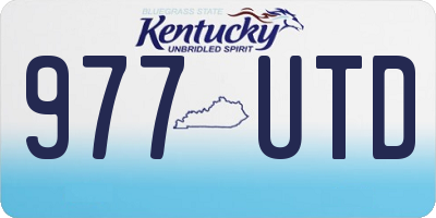 KY license plate 977UTD