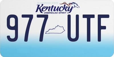 KY license plate 977UTF
