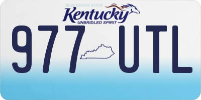 KY license plate 977UTL