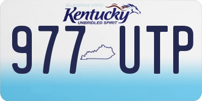 KY license plate 977UTP