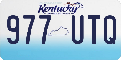 KY license plate 977UTQ