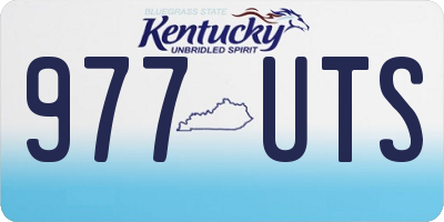 KY license plate 977UTS