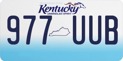 KY license plate 977UUB