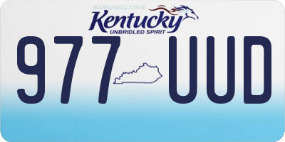 KY license plate 977UUD