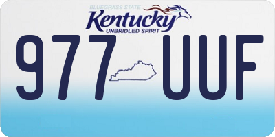 KY license plate 977UUF