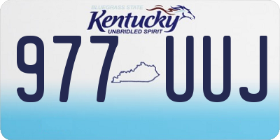 KY license plate 977UUJ