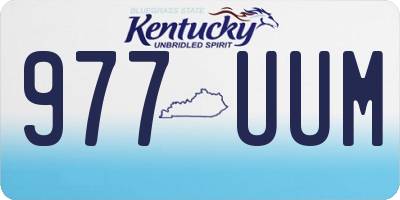 KY license plate 977UUM