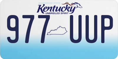KY license plate 977UUP
